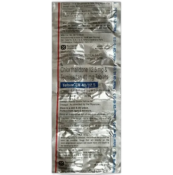 telsar ch 40/12.5mg tablet 10's